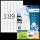Herma Etiketten permanent haftend 25,4 x 10 mm Recycling-Papier naturweiss 20 Bl 3780 Etik. LaserInkCopy
