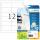 Herma Etiketten permanent haftend 97 x 42,3 mm Recycling-Papier naturweiss 20 Bl 240 Etik. LaserInkCopy