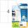 Herma Etiketten permanent haftend 105 x 148 mm Recycling-Papier naturweiss 20 Bl 80 Etik. LaserInkCopy