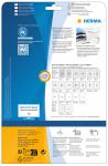 Herma Etiketten permanent haftend 210 x 297 mm Recycling-Papier naturweiss 20 Bl 20 Etik. LaserInkCopy