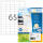 Herma Etiketten permanent haftend 38,1 x 21,2 mm Recycling-Papier naturweiss 80 Bl 5200 Etik. LaserInkCopy