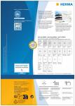 Herma Etiketten permanent haftend 210 x 148 mm Recycling-Papier naturweiss 80 Bl 160 Etik. LaserInkCopy