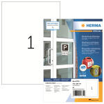 Herma Etiketten stark haftend wetterfest 210 x 297 mm weiss 80 Bl 80 Etik. LaserCopy