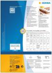 Herma Etiketten stark haftend wetterfest 210 x 297 mm weiss 80 Bl 80 Etik. LaserCopy