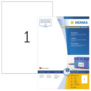 Herma Etiketten permanent haftend 210 x 297 mm weiss 80 Bl 80 Etik. LaserInkCopy