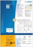 Herma Etiketten permanent 210 x 297 mm Folie transparent 80 Bl 80 Etik