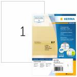 Herma Etiketten permanent haftend 210 x 297 mm Folie transparent 80 Bl 80 Etik. LaserCopy