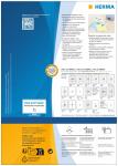 Herma Etiketten permanent haftend 210 x 297 mm Folie transparent 80 Bl 80 Etik. LaserCopy