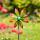Kinetic Art Metal Wind Spinner: Single Flower - Multi-Color