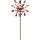 Kinetic Art Metal Wind Spinner: Copper Bucket Duett - Solar LED