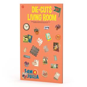 Sam & Julia Miniaturgegenstände aus Papier: Wohnzimmer DIY-Set