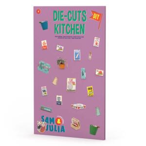 Sam & Julia Miniaturgegenstände aus Papier: Küche DIY-Set