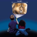 Brainstorm Taschenlampenprojektor Diashow Wilde Tiere