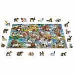 Wooden City Animal Postcards L