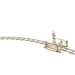 Wooden City Round Rails + Crossing