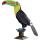 Metal Earth Tiere Keel-billed Toucan Regenbogentukan farbiges Modell
