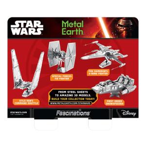 Metal Earth HEADER Four Pocket Display STAR WARS EP 7
