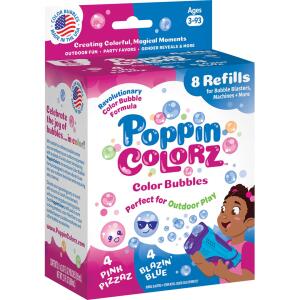 Beach Bubbles 8-Pack-Nachfüllpack Seifenblasenpistolen (Pink + Blau)
