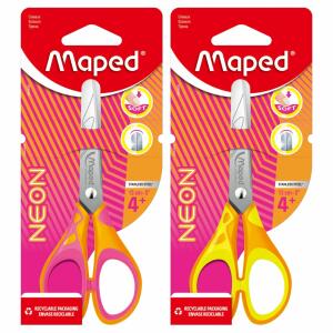 Maped Kinderschere NEON Soft 13cm mit abgerundeter Spitze 2fach sortiert
