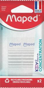 Maped Radierer KIDY learn CONCENTRATION 2 Stück Blister