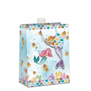 Geschenktasche Meerjungfrau 33x45x12cm