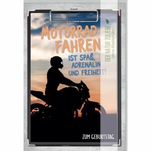 Kurt Eulzer Glückwunschkarte Geburtstag Motorrad fahren