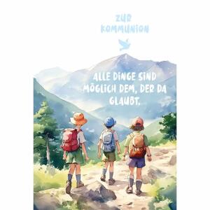Kurt Eulzer Glückwunschkarte zur Kommunion Alle Dinge sind möglich dem, der da glaubt