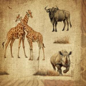 ti-flair Servietten African Savanna 33x33cm 20 Stück