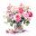 ti-flair Servietten Mazzetto di Rose Rosa 33x33cm 20 Stück