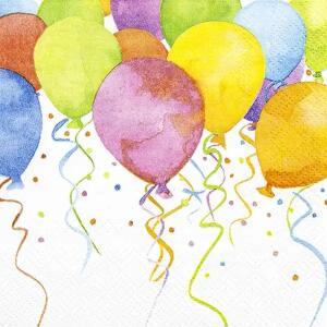Home Fashion Servietten Balloons 25x25cm 20 Stück 3lagig