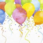 Home Fashion Servietten Balloons 25x25cm 20 Stück...