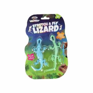 Gummi-Echse Stretch & Fly Lizard blau/grün 2 Stück