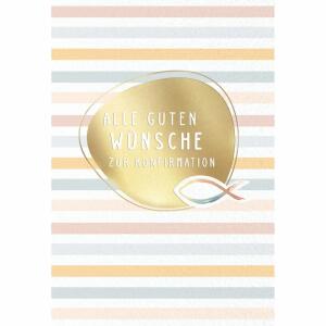Kurt Eulzer Glückwunschkarte Alle guten Wünsche zur Konfirmation