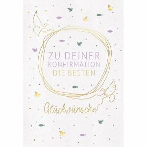 Kurt Eulzer Glückwunschkarte Zu deiner Konfirmation die besten Glückwünsche
