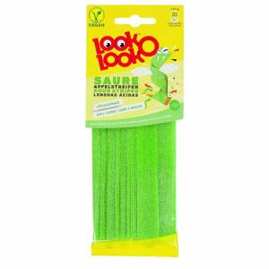 Look-o-Look Fruchtgummi Saure Apfelstreifen 90g 12 Stück Beutel