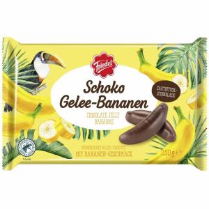 Friedel Schoko Gelee-Bananen Zartbitter 250g