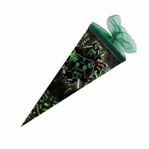 Nestler Schultüte Play & Win rund mit Tüllverschluss 35cm