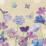 Home Fashion Servietten Pink and Blue 33x33cm 20...