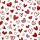 Home Fashion Servietten Hearts allover 33x33cm 20 Stück 3lagig