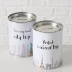 BOLTZE Spardose Citytrip 2fach sortiert
