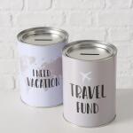 BOLTZE Spardose Travelkasse 2fach sortiert