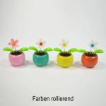 Deko Solarblume grün pink gelb orange 11cm 4fach...