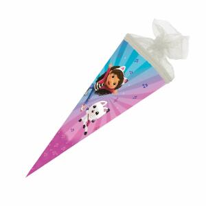 Nestler Schultüte Gabbys Dollhouse rund mit Tüllverschluss 35cm