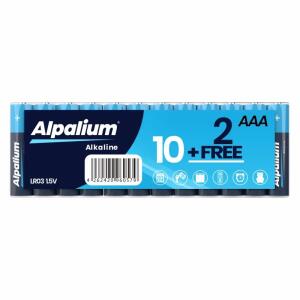 Alkaline Batterien AAA LR03 1.5V 10+2 Stück