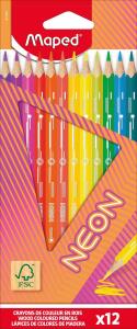 Maped Buntstifte NEON 12 Stück Kartonetui