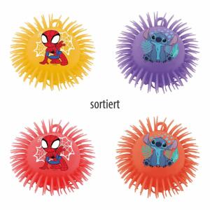 John Pufferball Disney Stitch / Spidey 17cm 4fach sortiert