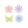 Sticky Notes Good Feelings Happy Flowers Seidenpapier 7x7cm 2x 30 Blatt 2fach sortiert