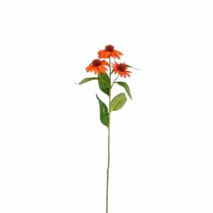 Kunstblume Echinacea orange 62cm
