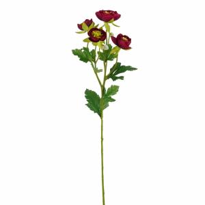 Kunstblume Ranunculus bordeaux 62cm