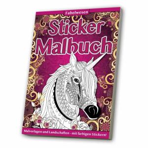 Sticker Malbuch Fabelwesen